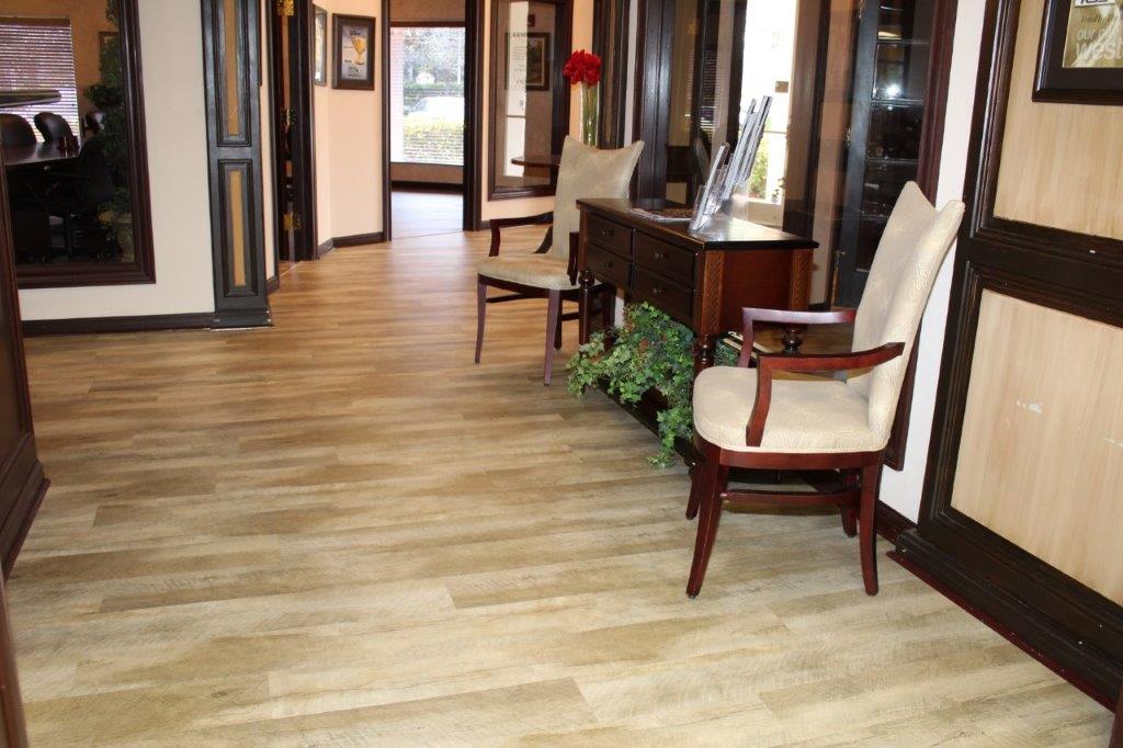 Commercial Flooring for The Keyes Company Waiting Area