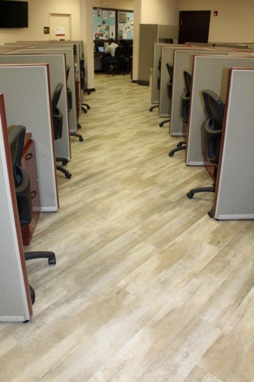Commercial Flooring for The Keyes Company Cubicle Area