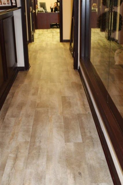 Commercial Flooring for the Keyes Company Hallway