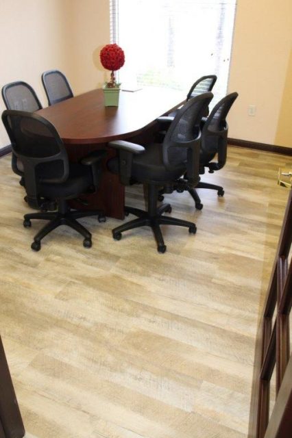 Commercial Flooring for the Keyes Company Conference Room